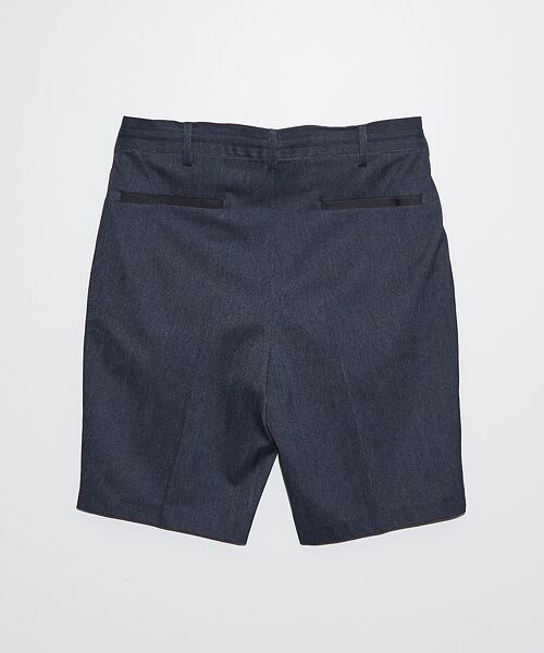 5351POUR LES HOMMES / 5351プール・オム ショート・ハーフ・半端丈パンツ | 【デニムライク】シャンブレー スラックス ショートパンツ | 詳細3