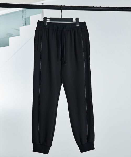 5351POUR LES HOMMES/5351プール・オム 【セットアップ対応】サマーメッシュ ジョガーパンツ ブラック 50 5351POUR LES HOMMES/5351プール・オム 【セットアップ対応】サマーメッシュ ジョガーパンツ ブラック 50
