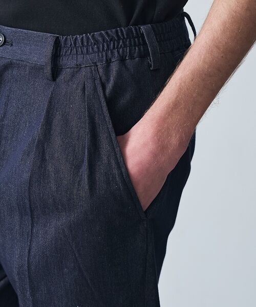 5351POUR LES HOMMES / 5351プール・オム スラックス・ドレスパンツ | 【デニムライク】シャンブレー スラックス パンツ | 詳細7