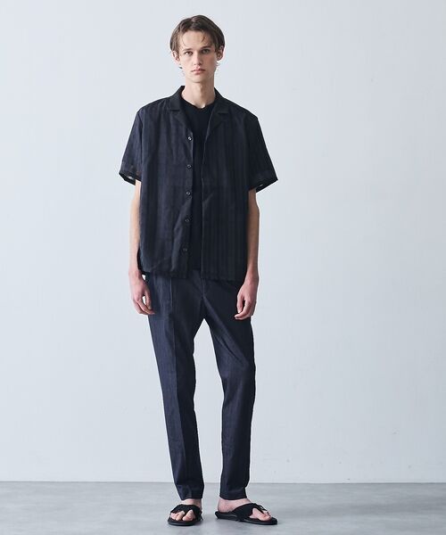 5351POUR LES HOMMES / 5351プール・オム スラックス・ドレスパンツ | 【デニムライク】シャンブレー スラックス パンツ | 詳細9