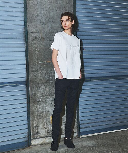 5351POUR LES HOMMES / 5351プール・オム Tシャツ | エンブロイダリー フリンジ 半袖Tシャツ | 詳細1