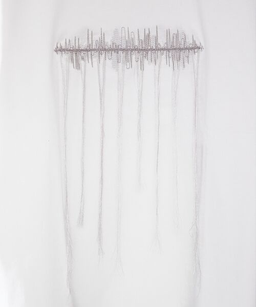 5351POUR LES HOMMES / 5351プール・オム Tシャツ | エンブロイダリー フリンジ 半袖Tシャツ | 詳細3