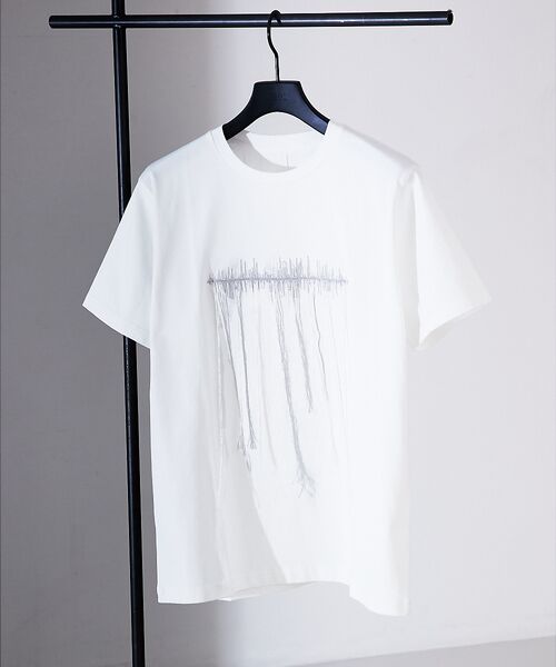 5351POUR LES HOMMES / 5351プール・オム Tシャツ | エンブロイダリー フリンジ 半袖Tシャツ | 詳細4