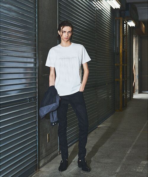 5351POUR LES HOMMES / 5351プール・オム Tシャツ | エンブロイダリー フリンジ 半袖Tシャツ | 詳細5