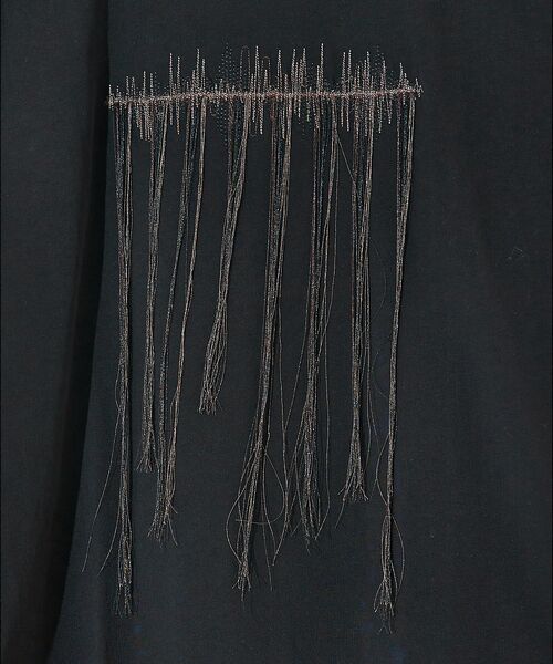 5351POUR LES HOMMES / 5351プール・オム Tシャツ | エンブロイダリー フリンジ 半袖Tシャツ | 詳細10