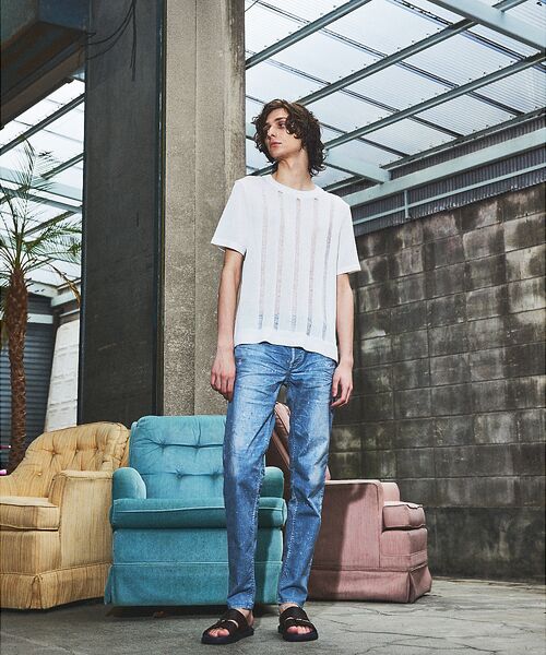 5351POUR LES HOMMES / 5351プール・オム ニット・セーター | 【25S/S】スレッド クルーネック 半袖ニット | 詳細5