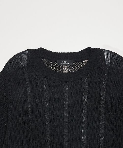 5351POUR LES HOMMES / 5351プール・オム ニット・セーター | 【25S/S】スレッド クルーネック 半袖ニット | 詳細10