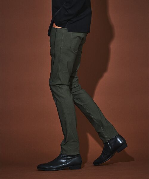 5351POUR LES HOMMES / 5351プール・オム パンツ | 【25S/S】ハイパーストレッチ スキニーパンツ(カーキ)