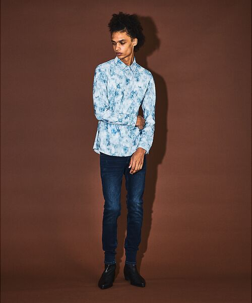 5351POUR LES HOMMES / 5351プール・オム シャツ・ブラウス | クラウドプリント ストレッチ ジャージー シャツ | 詳細6