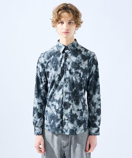 5351POUR LES HOMMES / 5351プール・オム シャツ・ブラウス | クラウドプリント ストレッチ ジャージー シャツ | 詳細8