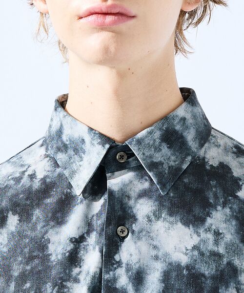 5351POUR LES HOMMES / 5351プール・オム シャツ・ブラウス | クラウドプリント ストレッチ ジャージー シャツ | 詳細11