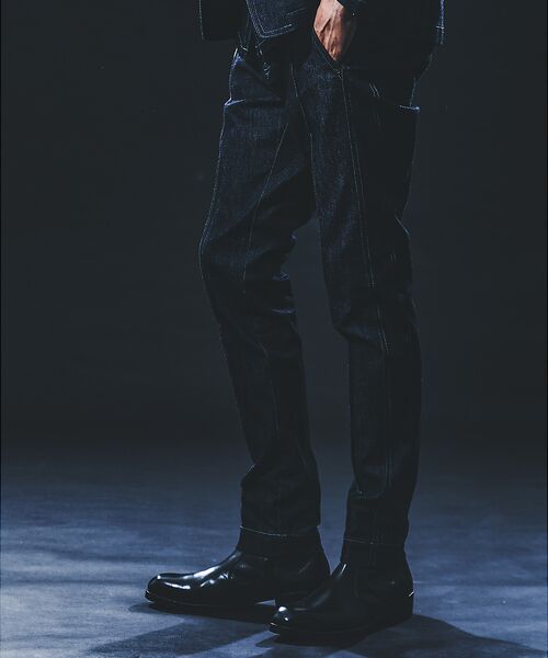 5351POUR LES HOMMES / 5351プール・オム デニムパンツ | 【セットアップ対応 / ストレッチ】テーパード スラックス デニム | 詳細5