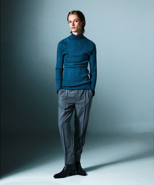 5351POUR LES HOMMES / 5351プール・オム パンツ | 【ストレッチ / ベルトレス】 スリムテーパード シェフパンツ | 詳細3