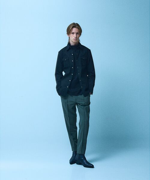 5351POUR LES HOMMES / 5351プール・オム パンツ | 【ストレッチ / ベルトレス】 スリムテーパード シェフパンツ | 詳細9