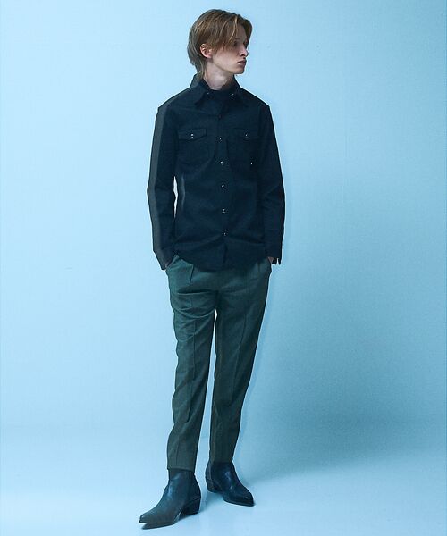 5351POUR LES HOMMES / 5351プール・オム パンツ | 【ストレッチ / ベルトレス】 スリムテーパード シェフパンツ | 詳細10