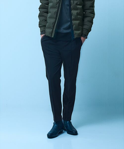 5351POUR LES HOMMES / 5351プール・オム パンツ | 【ストレッチ / ベルトレス】 スリムテーパード シェフパンツ | 詳細21