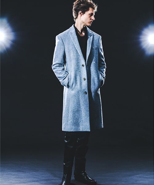 5351POUR LES HOMMES / 5351プール・オム アウター | 【25A/W】尾州産 ピークドラペル チェスターコート | 詳細3