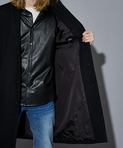 5351POUR LES HOMMES / 5351プール・オム アウター | 【25A/W】尾州産 ピークドラペル チェスターコート | 詳細16