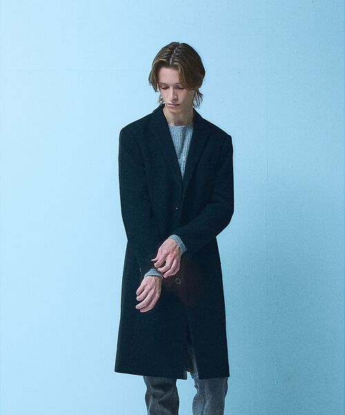 5351POUR LES HOMMES / 5351プール・オム アウター | 【25A/W】尾州産 ピークドラペル チェスターコート | 詳細17