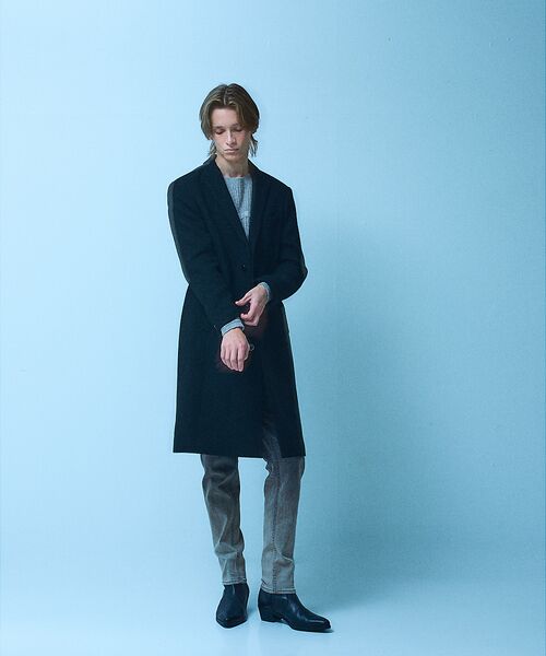 5351POUR LES HOMMES / 5351プール・オム アウター | 【25A/W】尾州産 ピークドラペル チェスターコート | 詳細19