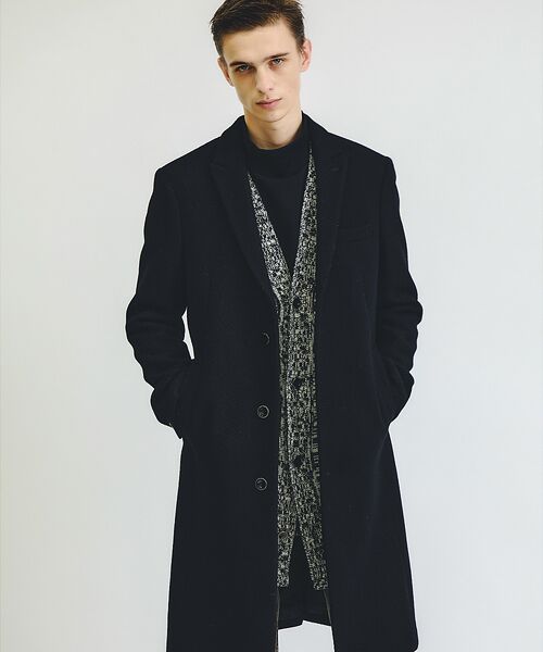 5351POUR LES HOMMES / 5351プール・オム アウター | 【25A/W】尾州産 ピークドラペル チェスターコート | 詳細21