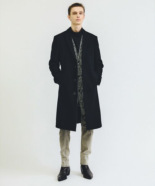 5351POUR LES HOMMES / 5351プール・オム アウター | 【25A/W】尾州産 ピークドラペル チェスターコート | 詳細22