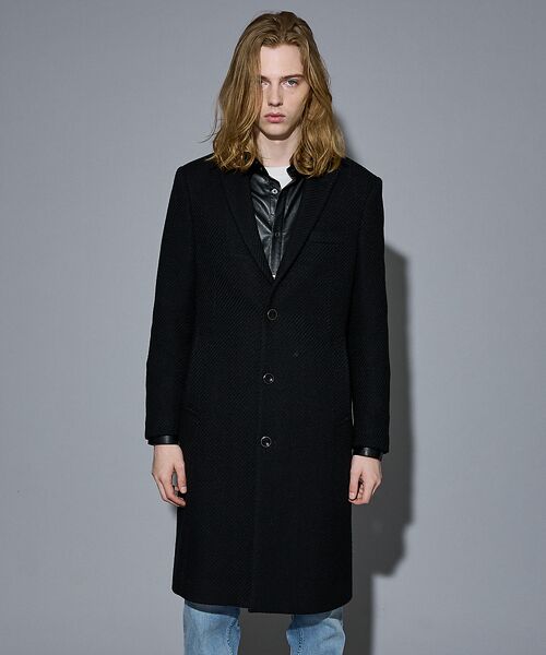 5351POUR LES HOMMES / 5351プール・オム アウター | 【25A/W】尾州産 ピークドラペル チェスターコート | 詳細7