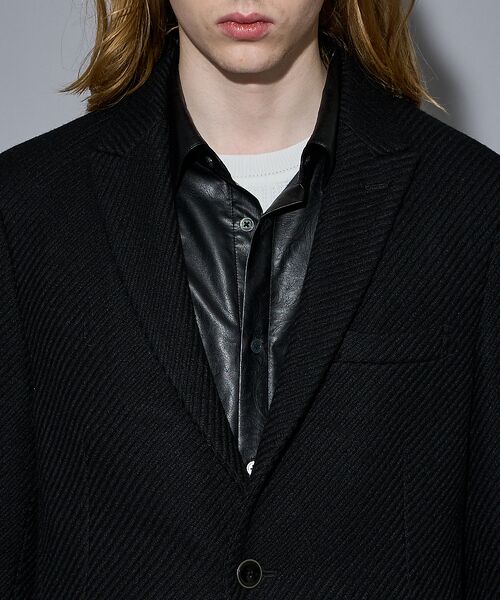 5351POUR LES HOMMES / 5351プール・オム アウター | 【25A/W】尾州産 ピークドラペル チェスターコート | 詳細10