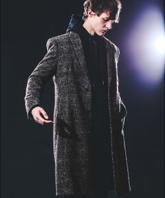 5351POUR LES HOMMES / 5351プール・オム アウター | 【25A/W】尾州産 ピークドラペル アニマル柄 チェスターコート