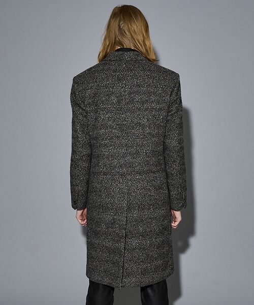 5351POUR LES HOMMES / 5351プール・オム アウター | 【25A/W】尾州産 ピークドラペル アニマル柄 チェスターコート | 詳細4