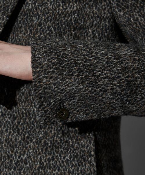 5351POUR LES HOMMES / 5351プール・オム アウター | 【25A/W】尾州産 ピークドラペル アニマル柄 チェスターコート | 詳細7