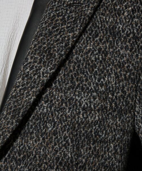5351POUR LES HOMMES / 5351プール・オム アウター | 【25A/W】尾州産 ピークドラペル アニマル柄 チェスターコート | 詳細9