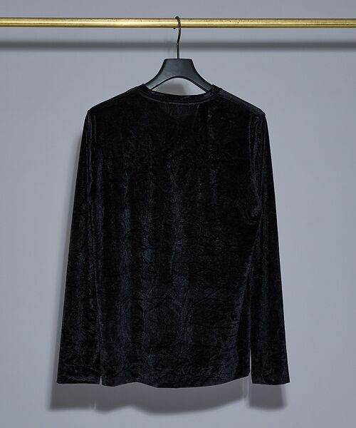 5351POUR LES HOMMES / 5351プール・オム Tシャツ | クラッシュベロア Vネック 長袖Tシャツ | 詳細10