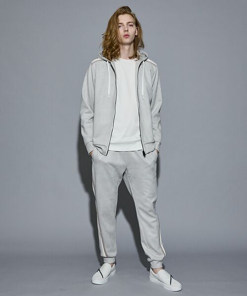 5351POUR LES HOMMES / 5351プール・オム パーカー | 【セットアップ対応】ストレッチ スウェード ジップ パーカー | 詳細5