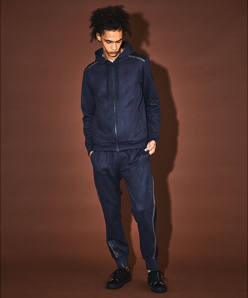 5351POUR LES HOMMES / 5351プール・オム パーカー | 【セットアップ対応】ストレッチ スウェード ジップ パーカー | 詳細11