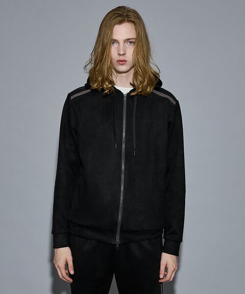 5351POUR LES HOMMES / 5351プール・オム パーカー | 【セットアップ対応】ストレッチ スウェード ジップ パーカー | 詳細13