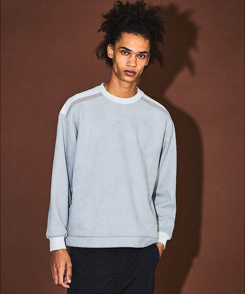 5351POUR LES HOMMES / 5351プール・オム スウェット | 【セットアップ対応】ストレッチ スウェード ジップ プルオーバー | 詳細2