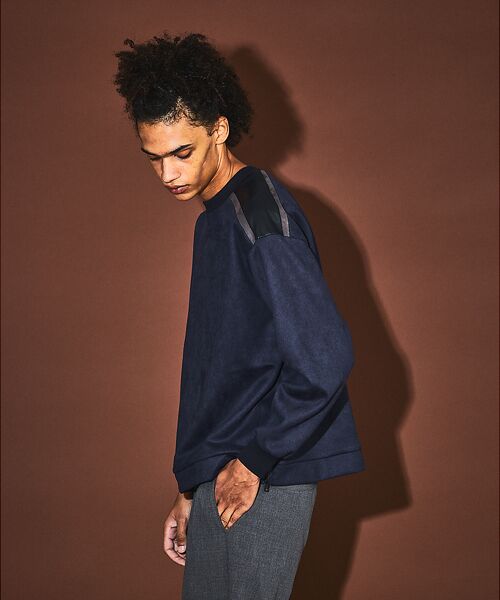 5351POUR LES HOMMES / 5351プール・オム スウェット | 【セットアップ対応】ストレッチ スウェード ジップ プルオーバー | 詳細6