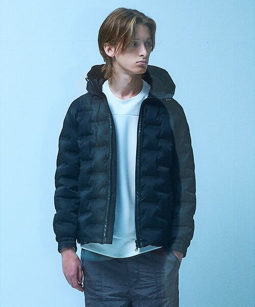 5351POUR LES HOMMES / 5351プール・オム ブルゾン | 【軽量/保温】シームレス パデッド フード ブルゾン | 詳細13