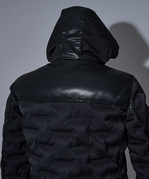 5351POUR LES HOMMES / 5351プール・オム ブルゾン | 【軽量/保温】シームレス パデッド フード ブルゾン | 詳細5