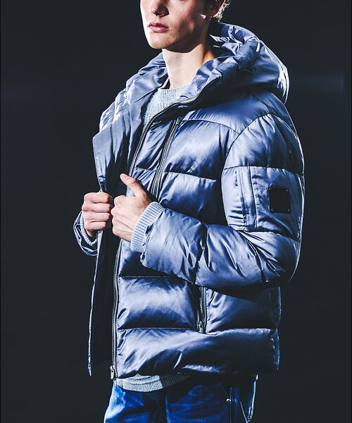 5351POUR LES HOMMES / 5351プール・オム ダウンジャケット・ベスト | 【25A/W】レザーエンボス ダウンジャケット | 詳細10