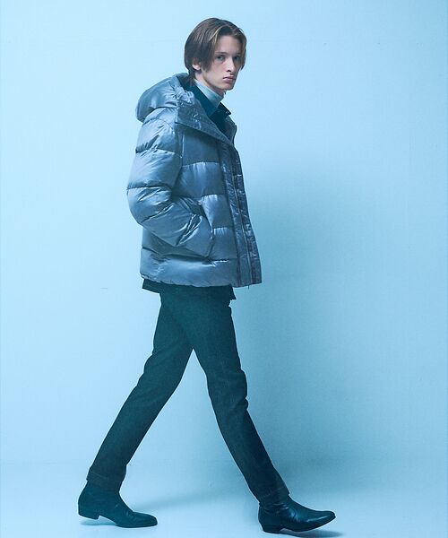 5351POUR LES HOMMES / 5351プール・オム ダウンジャケット・ベスト | 【25A/W】レザーエンボス ダウンジャケット | 詳細5