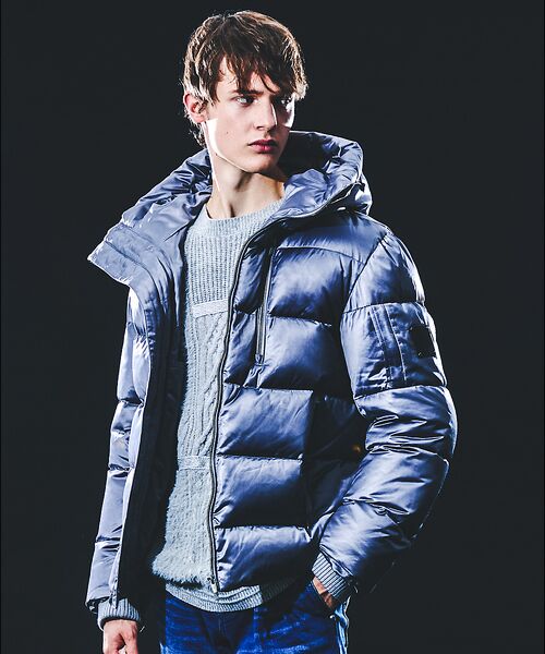 5351POUR LES HOMMES / 5351プール・オム ダウンジャケット・ベスト | 【25A/W】レザーエンボス ダウンジャケット | 詳細9