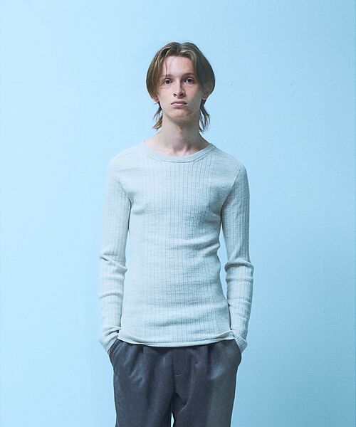 5351POUR LES HOMMES / 5351プール・オム ニット・セーター | 【25AW】ホールガーメント クルーネックニット | 詳細5