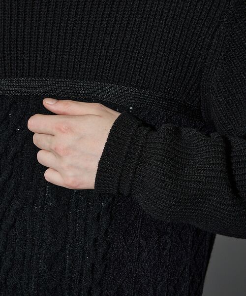 5351POUR LES HOMMES / 5351プール・オム ニット・セーター | コンビネーション クルーネックニット | 詳細13