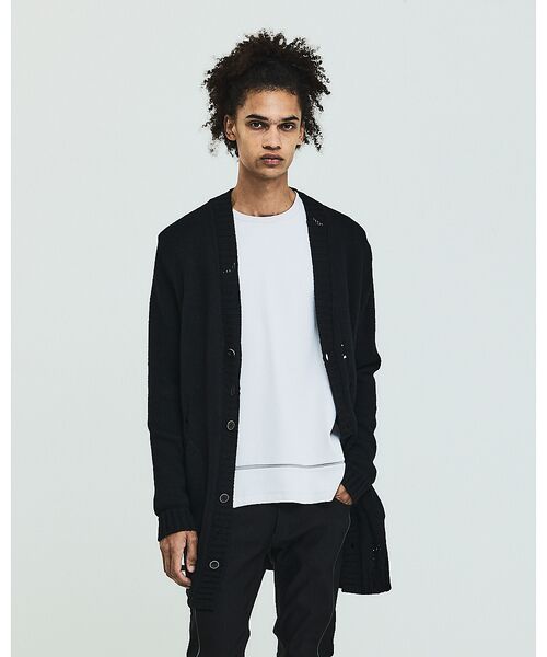 5351POUR LES HOMMES / 5351プール・オム カーディガン・ボレロ | ダメージ ニットカーディガン | 詳細21