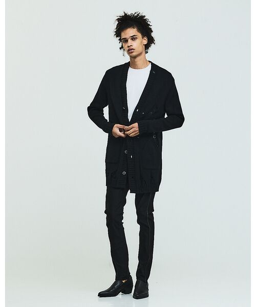 5351POUR LES HOMMES / 5351プール・オム カーディガン・ボレロ | ダメージ ニットカーディガン | 詳細24