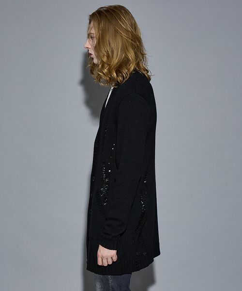 5351POUR LES HOMMES / 5351プール・オム カーディガン・ボレロ | ダメージ ニットカーディガン | 詳細10