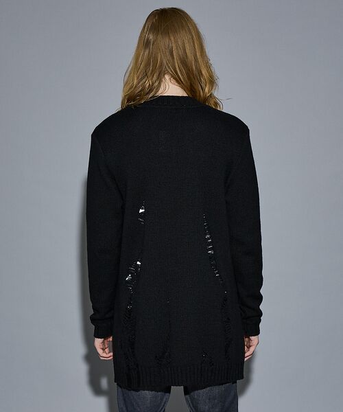 5351POUR LES HOMMES / 5351プール・オム カーディガン・ボレロ | ダメージ ニットカーディガン | 詳細11