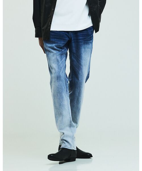 5351POUR LES HOMMES / 5351プール・オム デニムパンツ | 【25A/W】グラデーション テーパード デニム | 詳細11